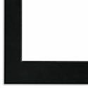 Crescent Select Conservation Solids Pre-Cut Mat - Deep Black, 8 ply, 11" x 14"