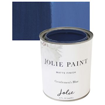 Open in modal - Jolie Matte Finish Paint - Gentlemen's Blue, Quart and swatch