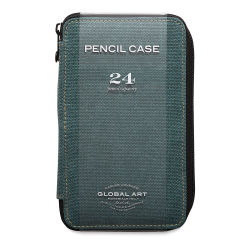 Global Canvas Pencil Case - Steel Blue, for 24 Pencils