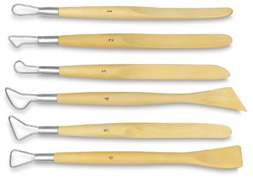 Open in modal - Single End Tools - Set of 6 Round Set Tools shown horizontally