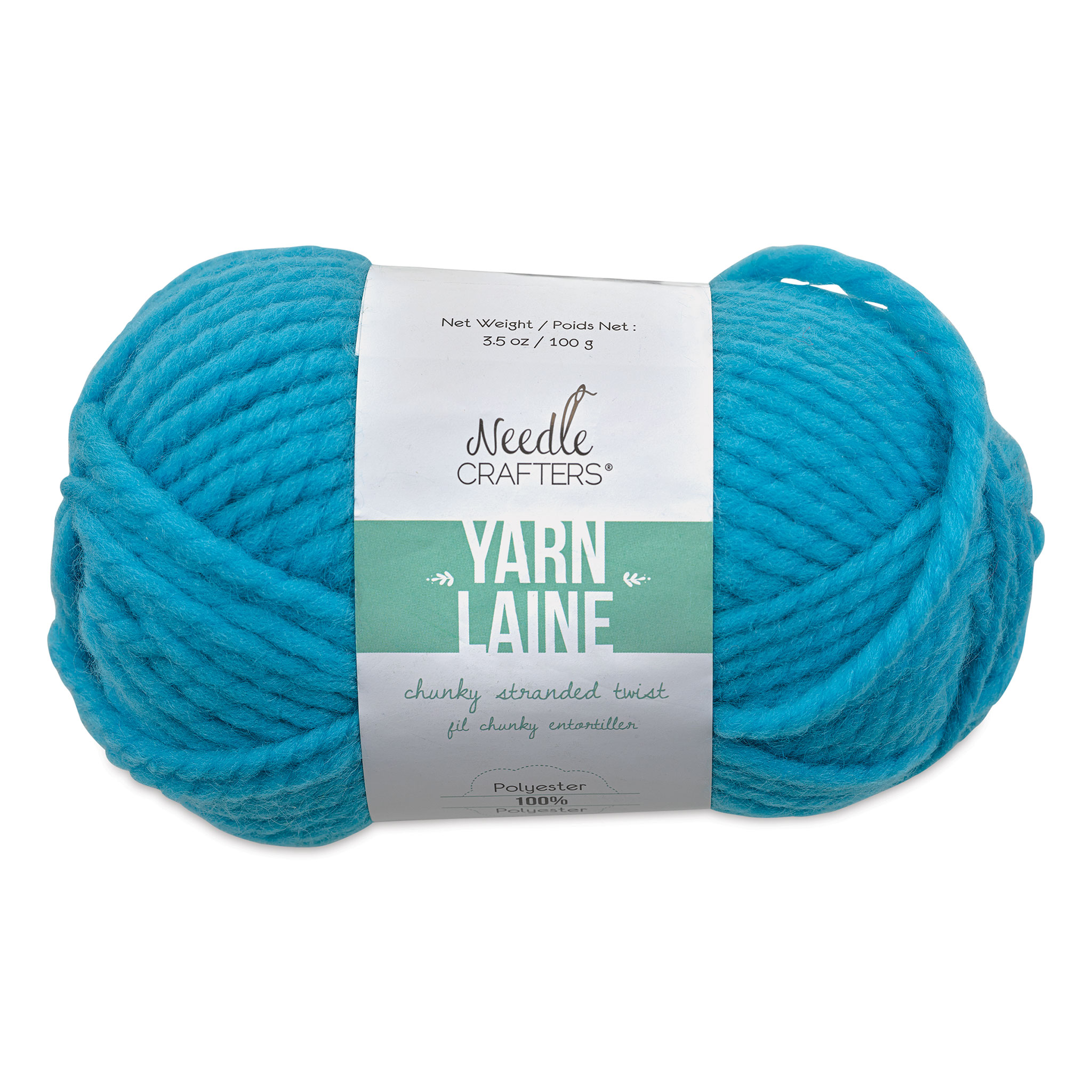 Needle Crafters Feather eyelash yarn, Brilliant Blue, lot of 2 (62 yds ea)
