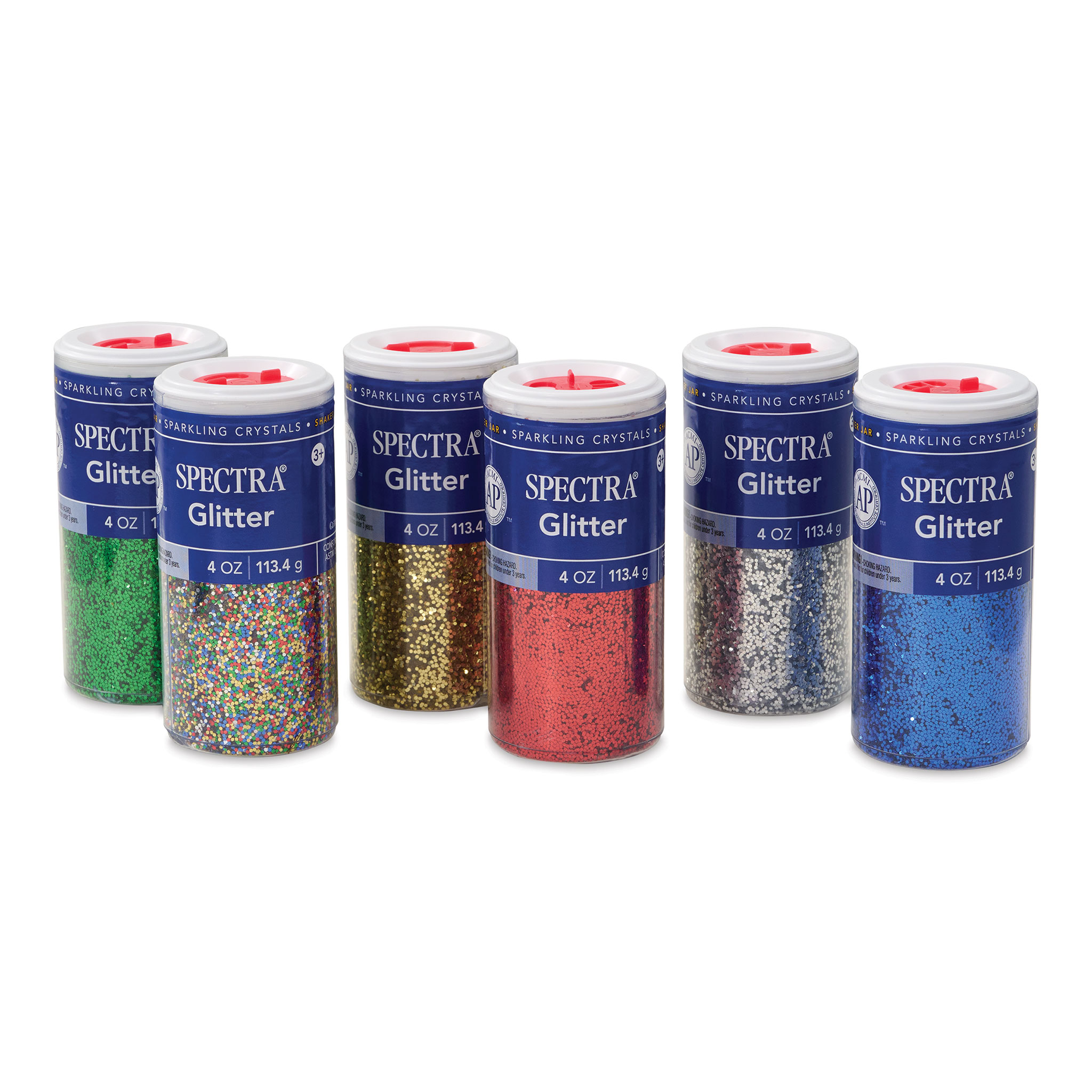 Spectra Arts & Crafts Glitter, Clear, 16 oz., 1 Jar