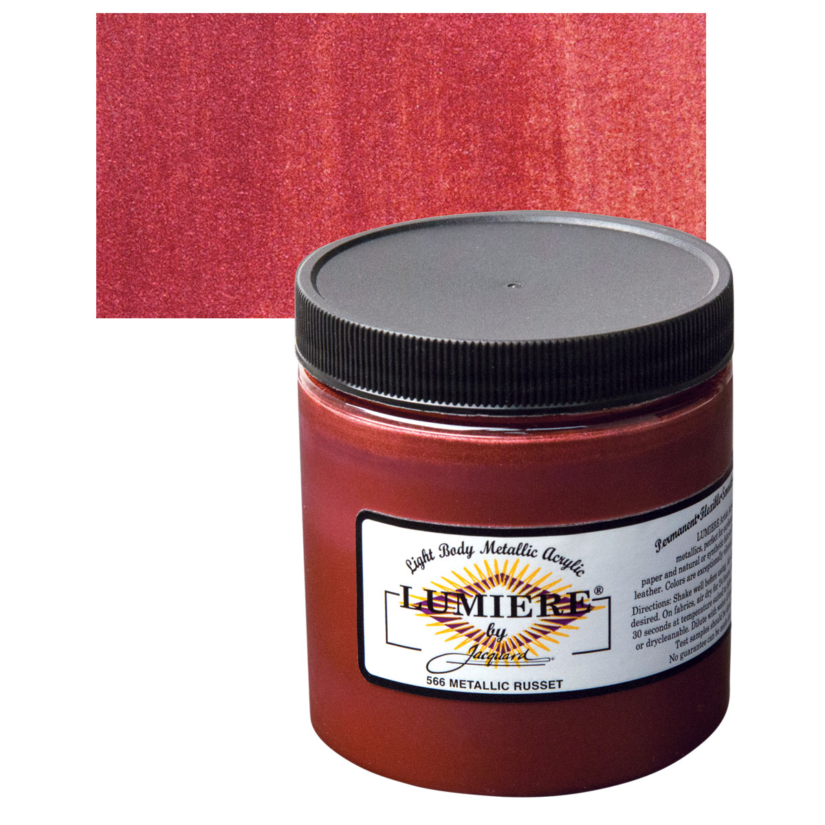 Lumiere Metallic Fabric Paint 2.25oz - Hi-Lite Red