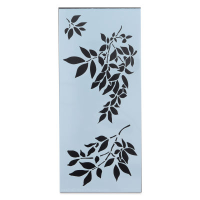 The Crafter's Workshop Slimline Stencil - Gentle Leaves, 9" x 4" (Out of package)