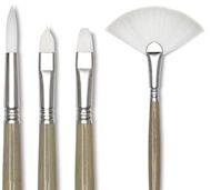 Escoda Perla Toray White Synthetic Brushes and Sets