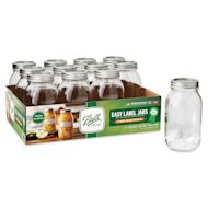 Ball Easy-Label Smooth-Sided Mason Jars