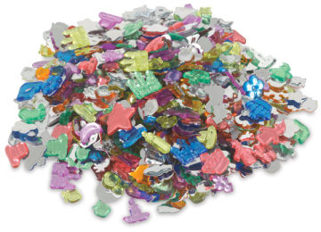 Creativity Street Fun Gems - Large pile of assorted Acrylic shapes
