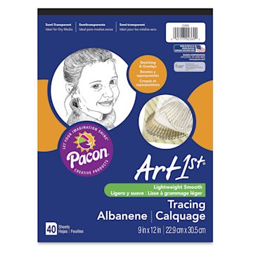 Open in modal - Pacon ART1st Tracing Pad - Front of pad of Tracing Paper