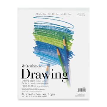 Open in modal - Strathmore 200 Series Drawing Paper Pad - 11" x 14", 40 Sheets