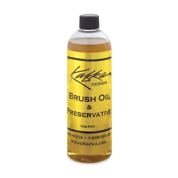 Kafka Brush Oil and Preservative - Front of bottle
