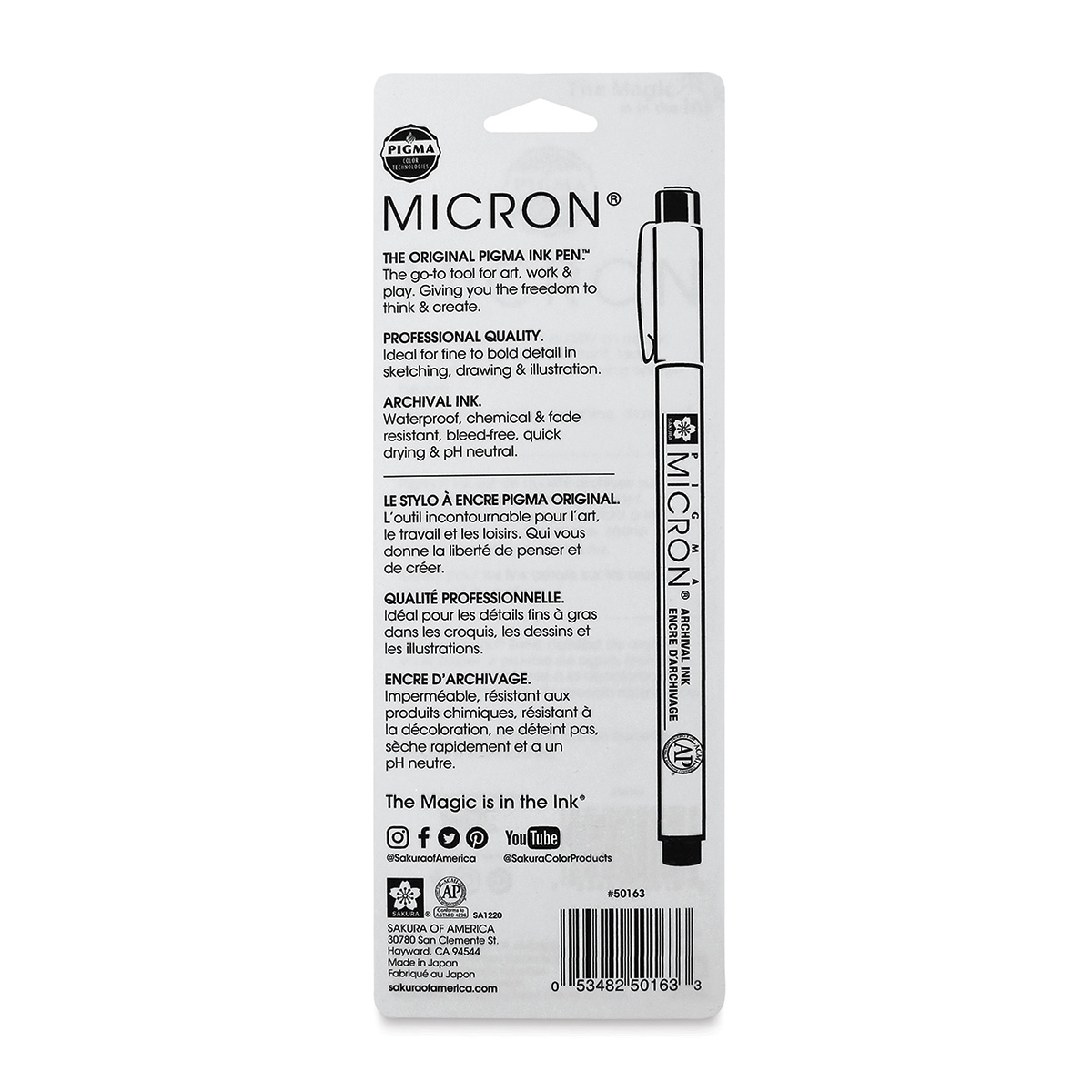 Sakura Pigma Micron Pens - Set of 10, Grays and Black