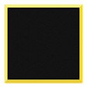 Crescent BriteCore Matboard - 32" x 40", Black on Yellow
