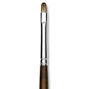 Silver Brush Monza Synthetic Mongoose Artist Brush - Long Handle, Short Filbert