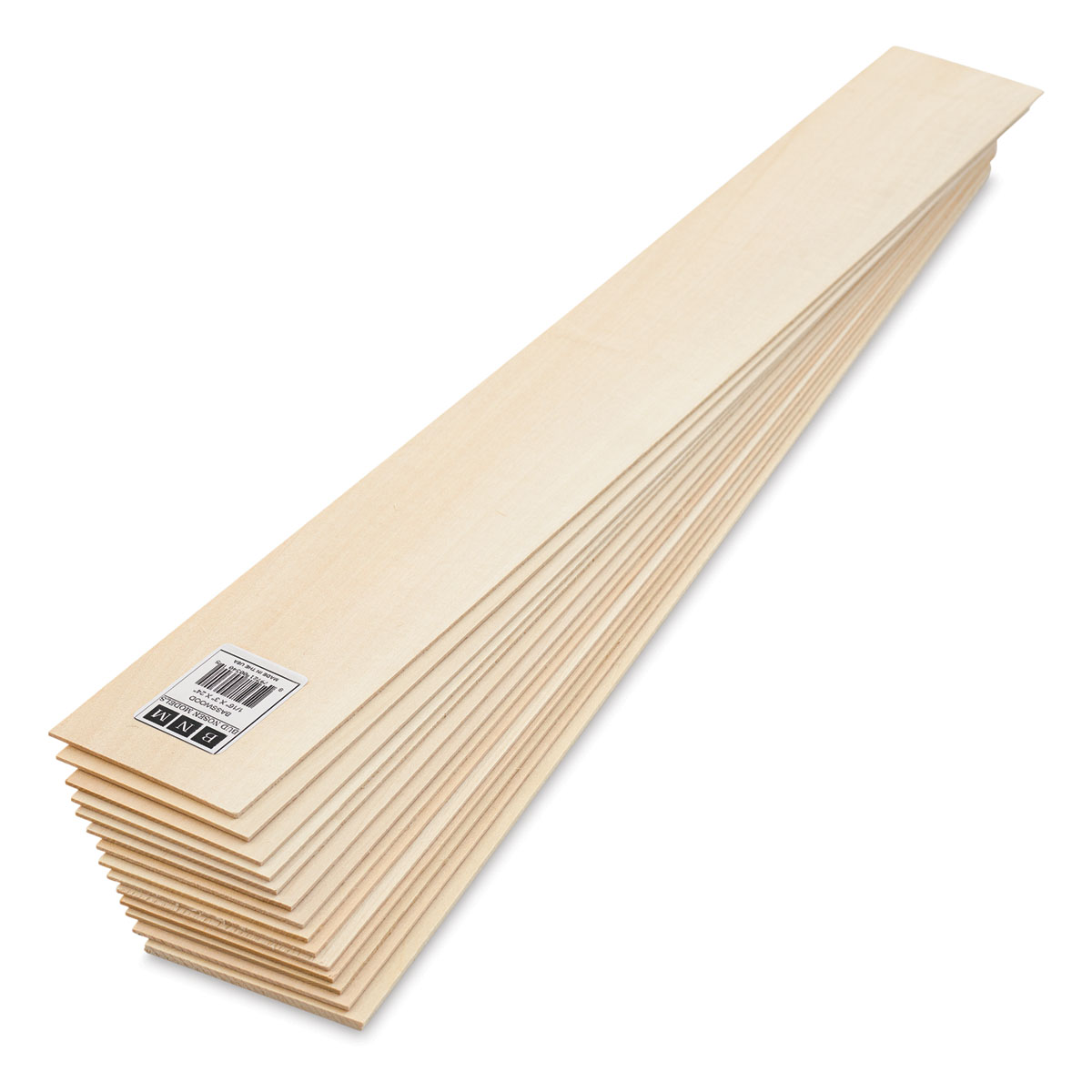 Bud Nosen Basswood Sheets, 1/16 x 3 x 24, 15/pkg.