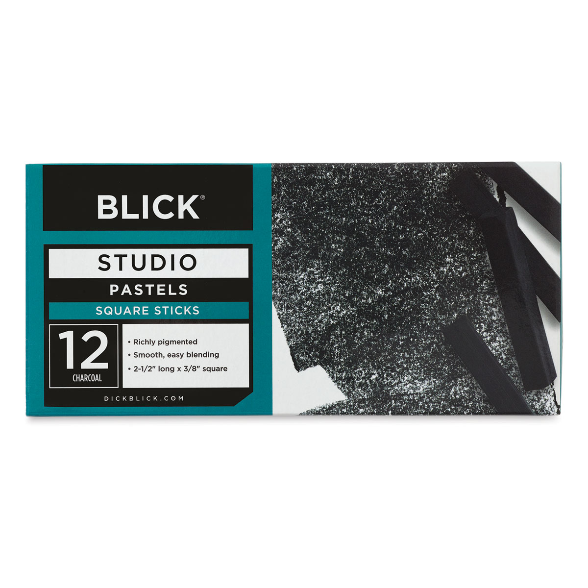 STAPENS Compressed Charcoal, Square Vine Charcoal Sticks and Graphite  Sticks with Blending Stump, Pack of 18 Pcs