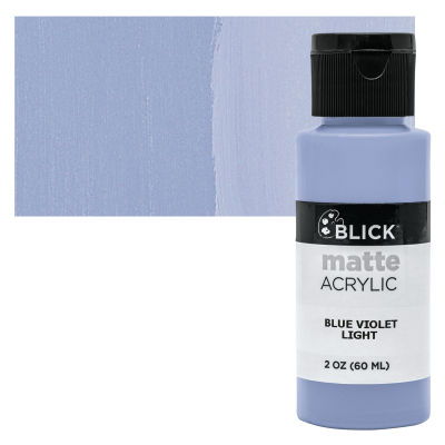 Blick Matte Acrylic - Blue Violet Light, 2 oz bottle