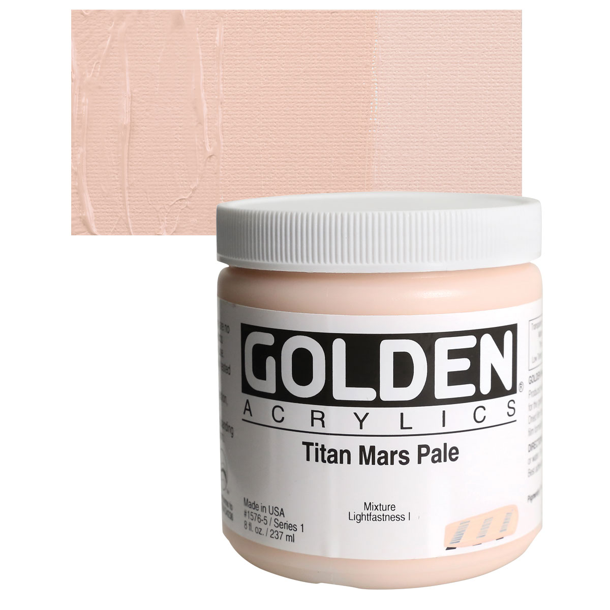 Golden Heavy Body Artist Acrylics - Titan Mars Pale, 8 oz
