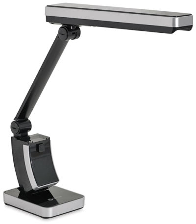 Slimline Task Lamp - Angled view with lamp head extended forward