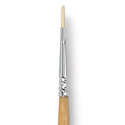 Escoda Clasico Chungking White Bristle Brush - Filbert, Long Handle, Size 1