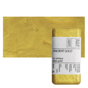 R&F Encaustic Paint Block - Ancient Gold, 40 ml, Block