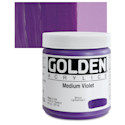 Golden Heavy Body Artist Acrylics - Medium Violet, 8 oz Jar