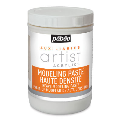 Pebeo Modeling Pastes - Front of High Density 1 liter Jar