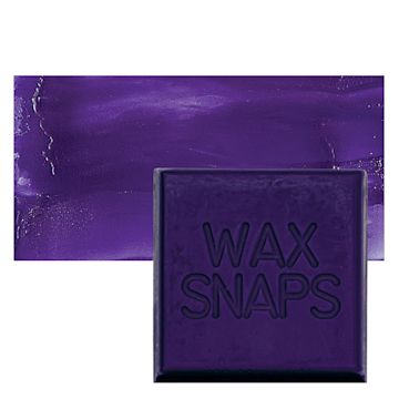 Open in modal - Enkaustikos Wax Snaps Encaustic Paint - Cobalt Violet, 40 ml snaps and swatch