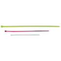 Enkay Nylon Cable Ties - Pkg of 100, Assorted Colors, Assorted Lengths