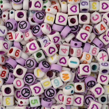 Open in modal - John Bead Craft Beads Disc Mix - Purple