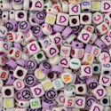 John Bead Craft Beads Disc Mix - Purple