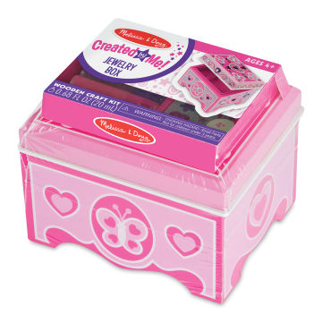 Melissa & Doug Created by Me Jewelry Box Craft Kit - Angled view of package

