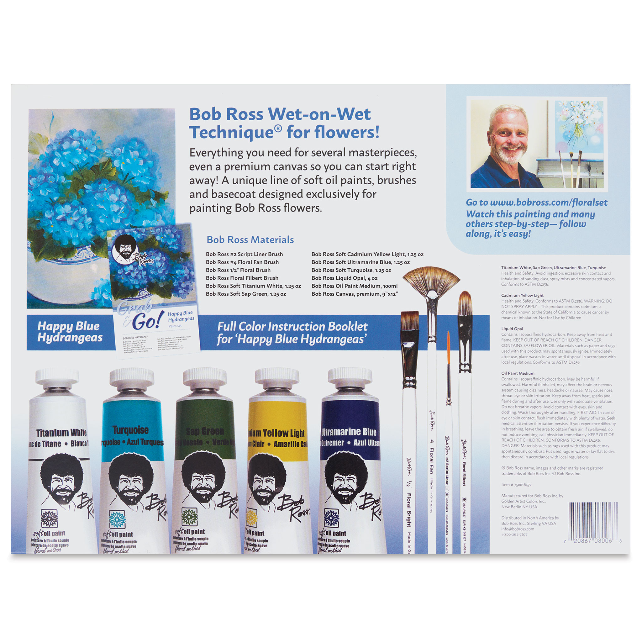 Bob Ross Grab and Go Floral Paint Kits