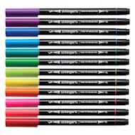 Kingart Twin-Tip Brush Pen Sets