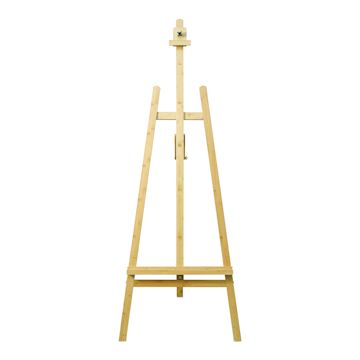 Open in modal - Blick Bamboo Lyre Easel - Varnished, front
