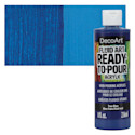 DecoArt Fluid Art Ready-To-Pour Acrylic - True Blue, 8 oz Bottle
