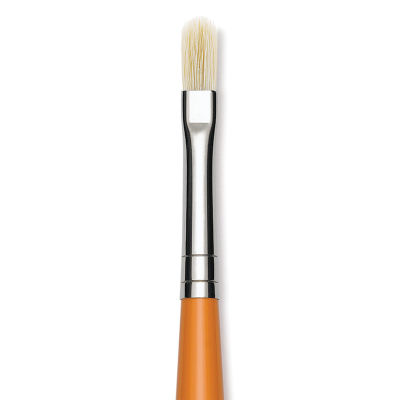 Isabey Chungking Interlocking Bristle Brush - Filbert, Long Handle, Size 2
