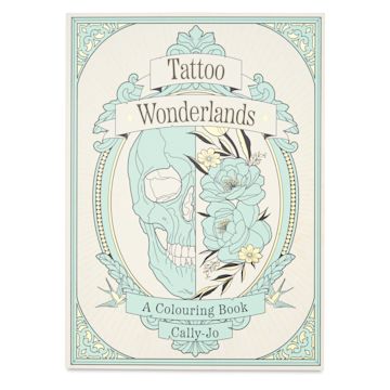 Open in modal - Tattoo Wonderlands Coloring Book - 8-1/4" x 11-1/2", 80 Pages, front cover