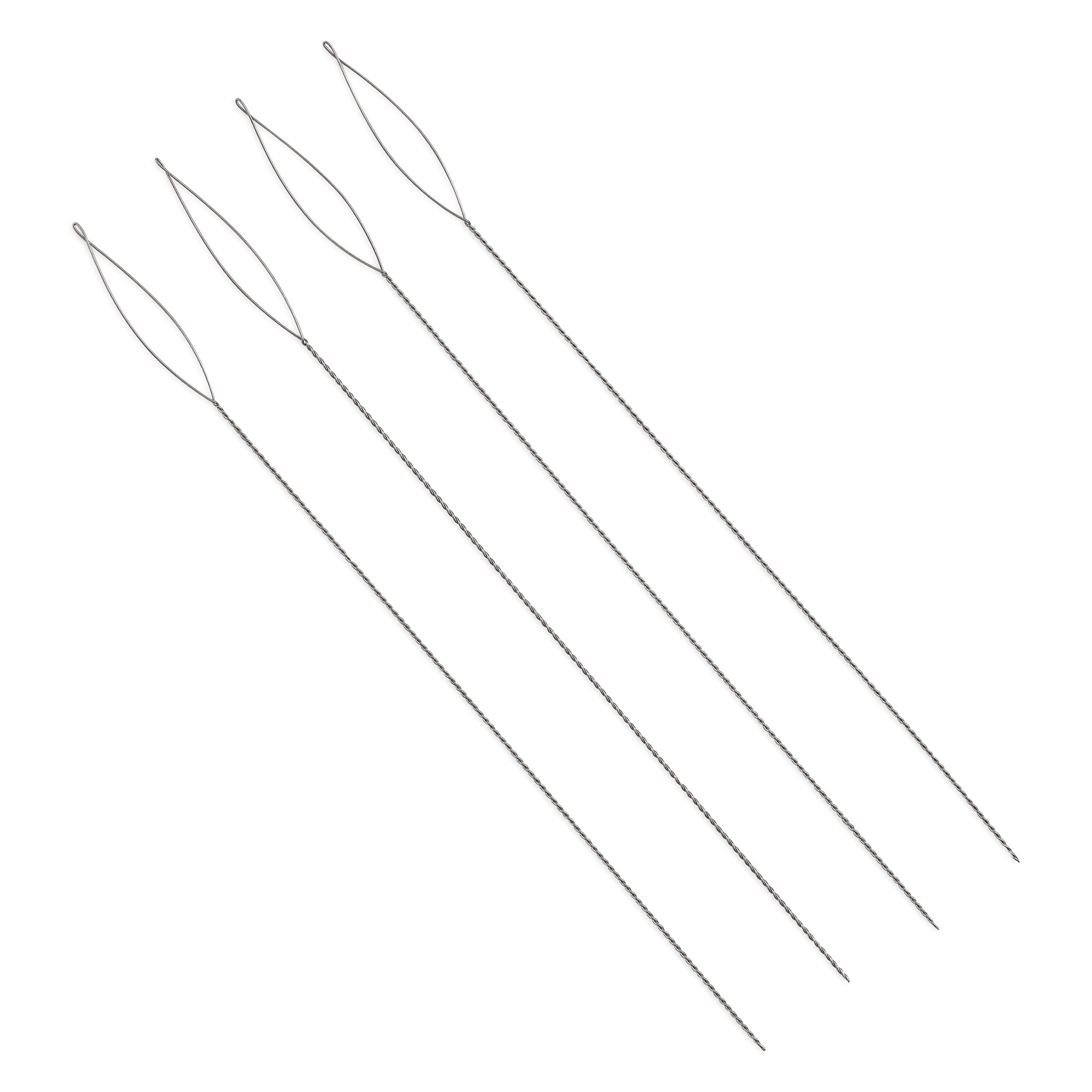 Pack of 4 MEDIUM Collapsible Eye Beading Needles, 2-1/2, Flexible