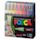 Uni Posca Paint Markers - Basic Colors, Set of 16, Fine, Bullet Tip, 0.9 mm-1.3 mm (Front of package)