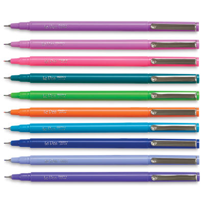 Fine Line Marker-Set of 10 Bright Colors  Inside of Package