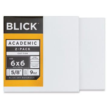 Stretched Canvas Pack - 6 x 6, Pkg of 5