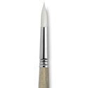 Escoda Perla Toray White Synthetic Brush - Round, Short Handle, Size 14