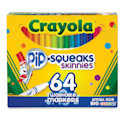 Crayola Pip-Squeaks Skinnies Washable Markers - Assorted Colors, Set of 64