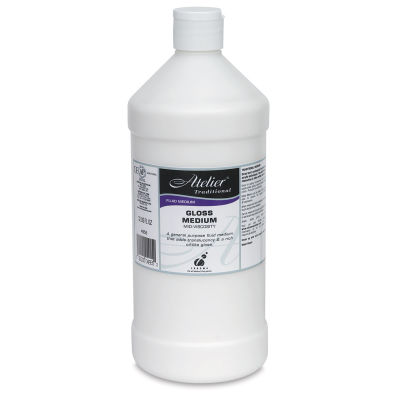 Chroma Atelier Traditional Mid-Viscosity Medium - Front of 946 ml Bottle of Gloss Medium