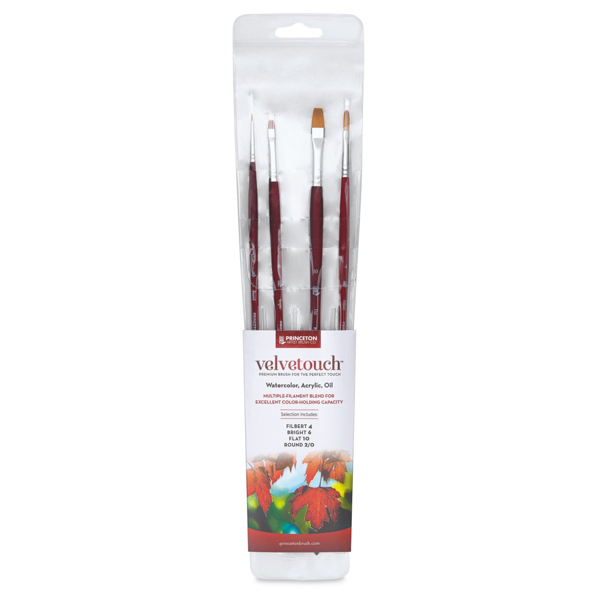 Princeton Velvetouch Series 3950 Synthetic Brushes - Blick Exclusive, Short  Handle, Set of 4 