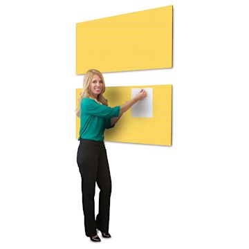 Open in modal - Screenflex Acoustical Panel - 54" x 22", Primary Yellow