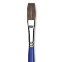 Blick Scholastic Red Sable Brush - Flat, Long Handle, Size 14