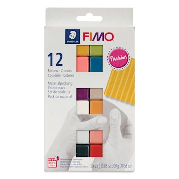 Open in modal - Staedtler Fimo Soft Polymer Clay - Fashion Colors, Set of 12 - front of packaging