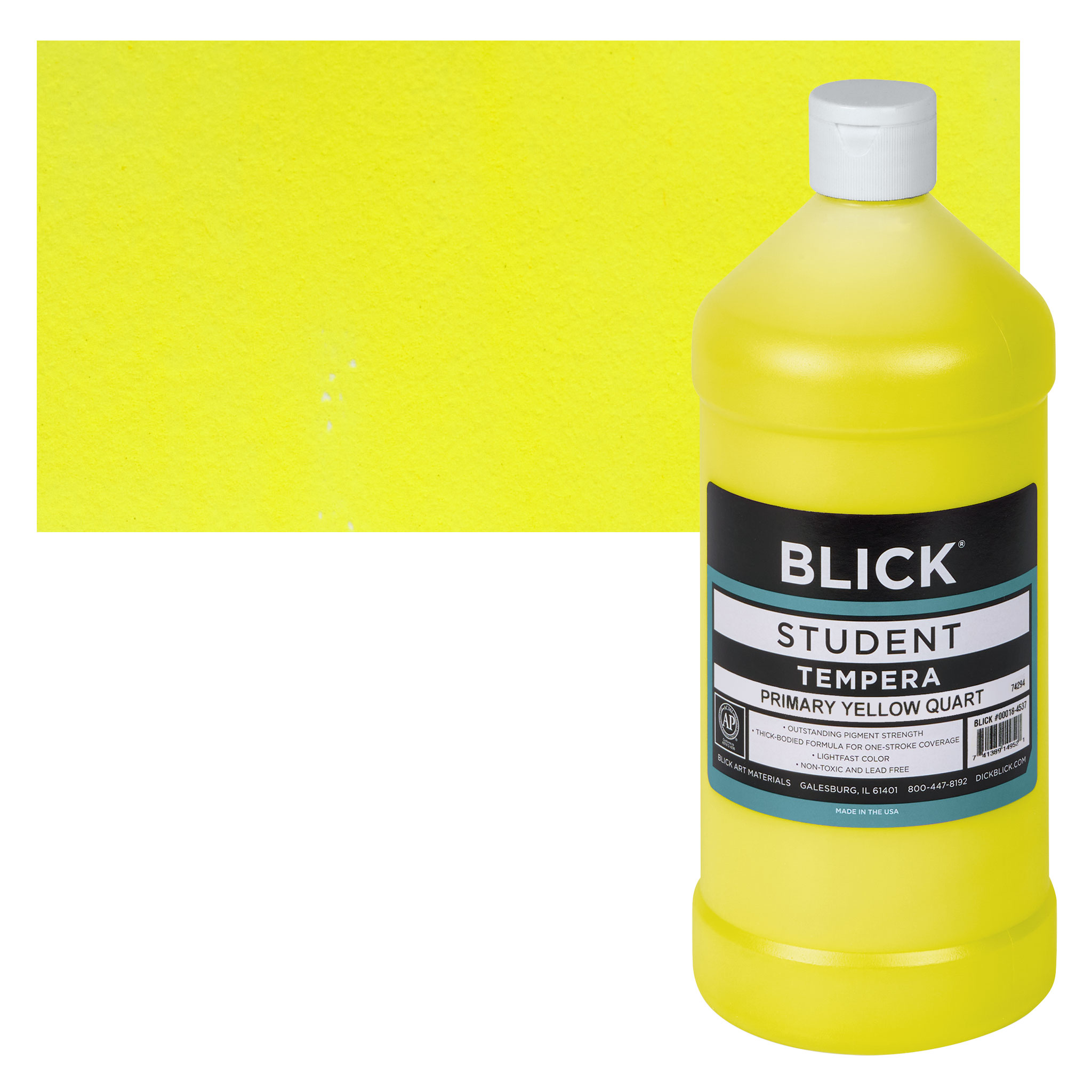 Blick Student Grade Tempera - Primary Yellow, 32 oz