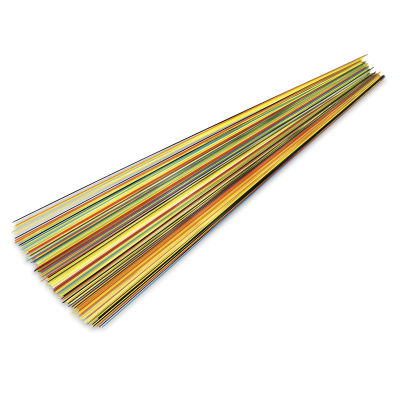 Fuseworks Glass Stringers - Stack of Glass stringers showing color variety
